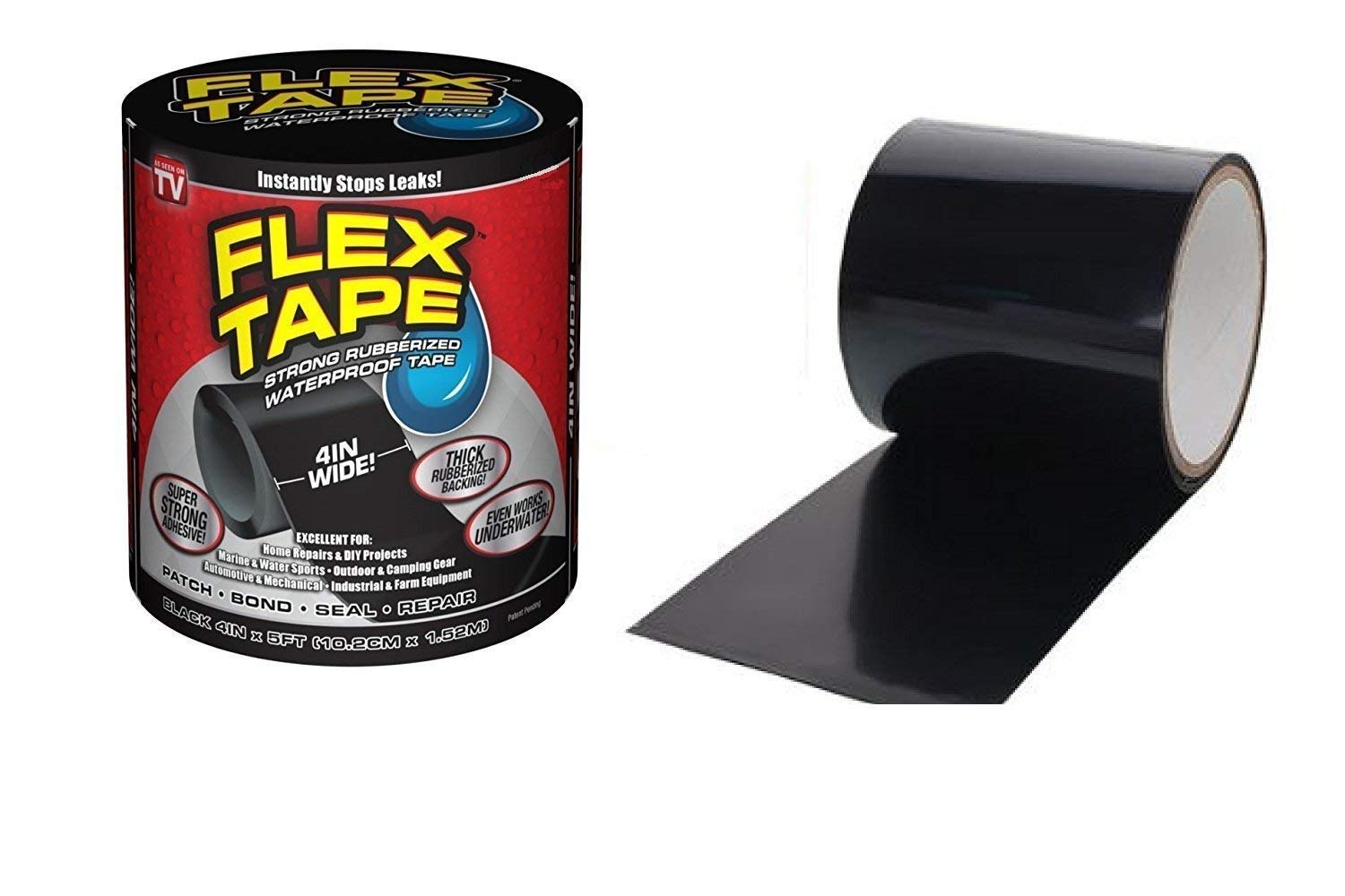 Flex Waterproof Repair Tape – Super Strong, Leak-Proof, and Rubberized Adhesive Seal for Cracks, Gaps, and Leaks.